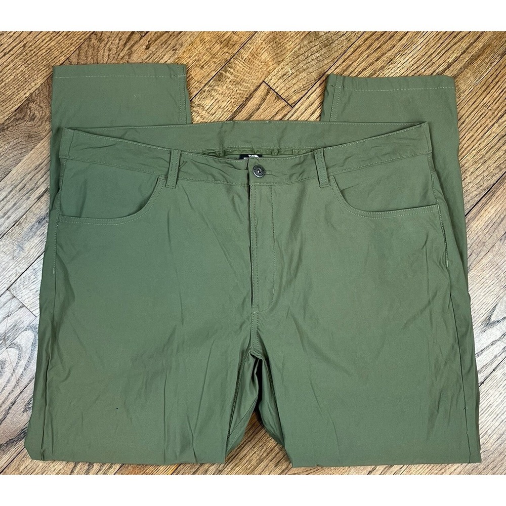 The North Face Hiking Pants Green Campfire Outdoors Nylon Men's Size‎ 42x30